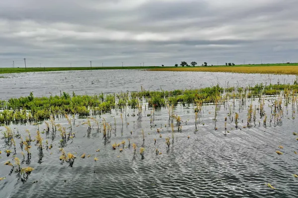 a view of an outdoor space with a lake view