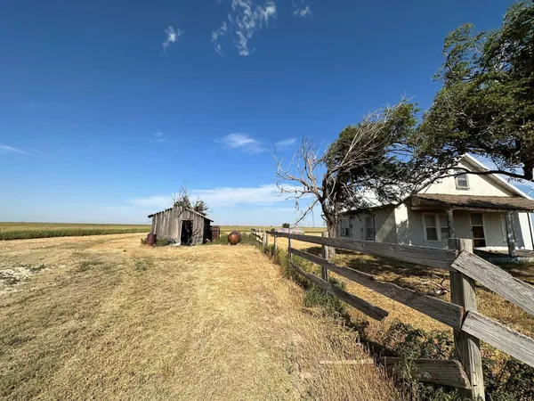 a backyard of a house