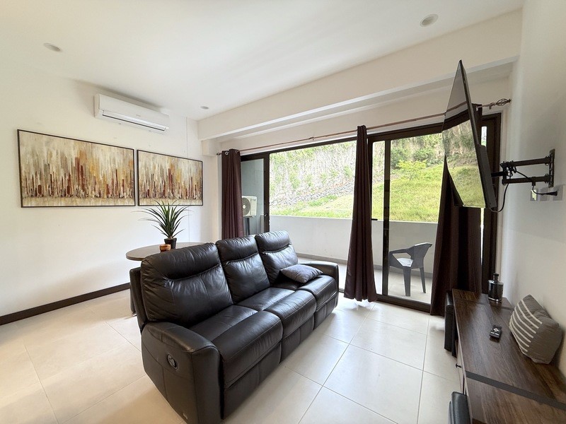 44 Condominio Bosques Del Cafe Mountains, Unit 44 Almont, CO 81210 - Photo 2 of 19 a living room with furniture and a flat screen tv
