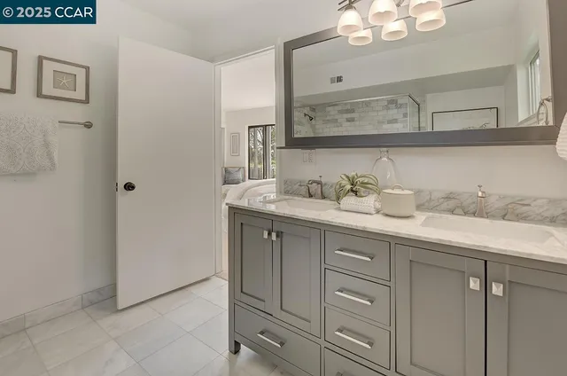 a view of a house with backyard stove and sitting area