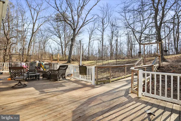 a view of an outdoor space and mountain view