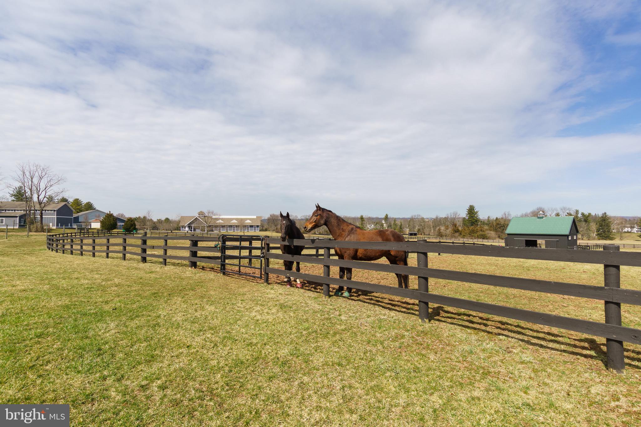 1459 Great Road Princeton, NJ 08540 - Photo 85 of 113 One of paddocks w/ equine facility in background