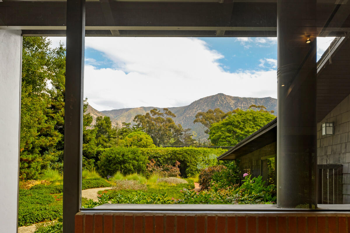 1681 East Valley Road Montecito, CA 93108 - Photo 26 of 61 a view of a window in a yard