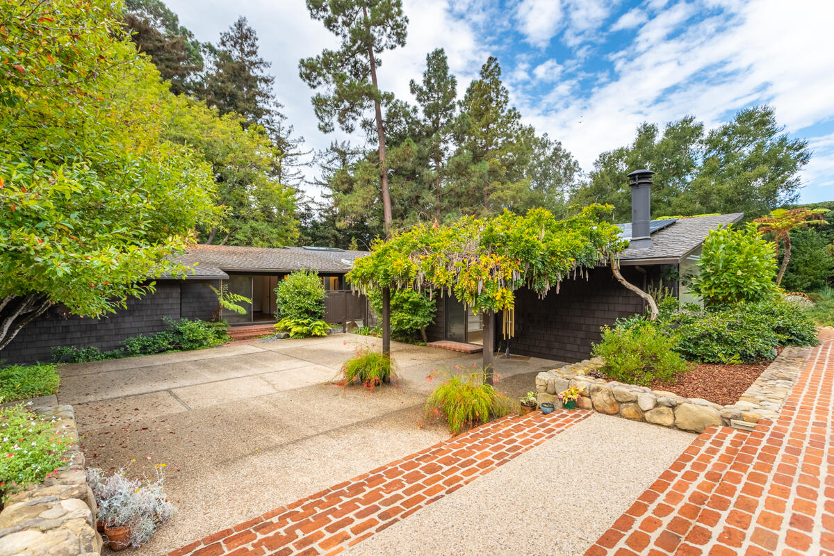 1681 East Valley Road Montecito, CA 93108 - Photo 42 of 61 a view of a backyard with plants