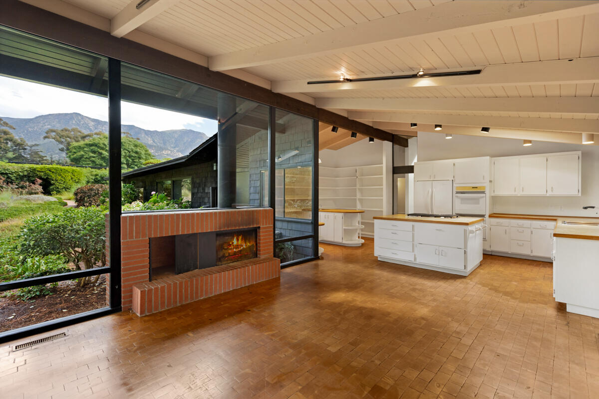 1681 East Valley Road Montecito, CA 93108 - Photo 10 of 61 a view of kitchen with furniture and large windows