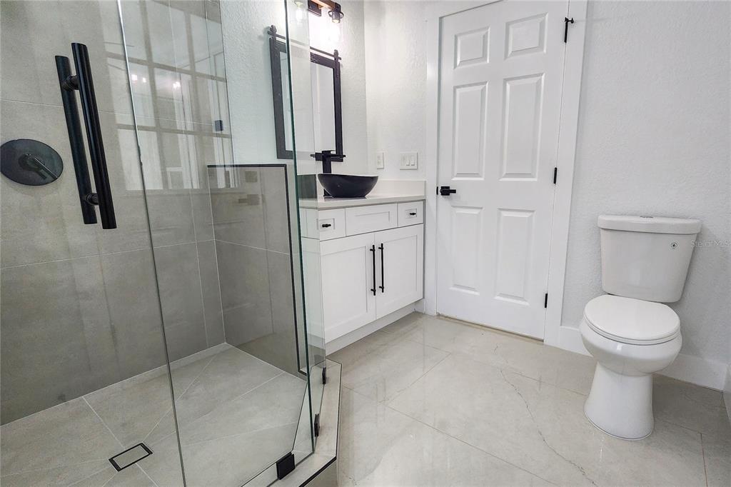 7027 Frascati Loop Wesley Chapel, FL 33544 - Photo 12 of 28 a bathroom with a granite countertop sink a toilet and a mirror