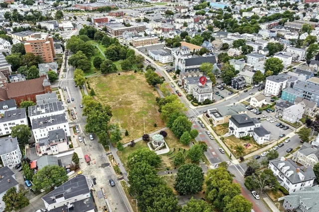 an aerial view of multiple house