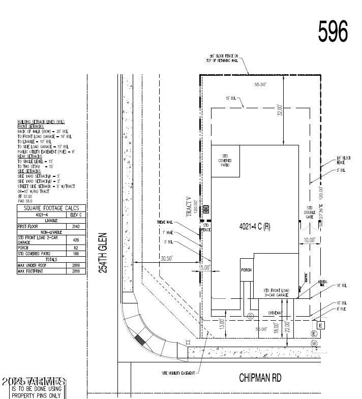 25480 West Chipman Road Buckeye, AZ 85326 - Photo 2 of 24 Plot Plan