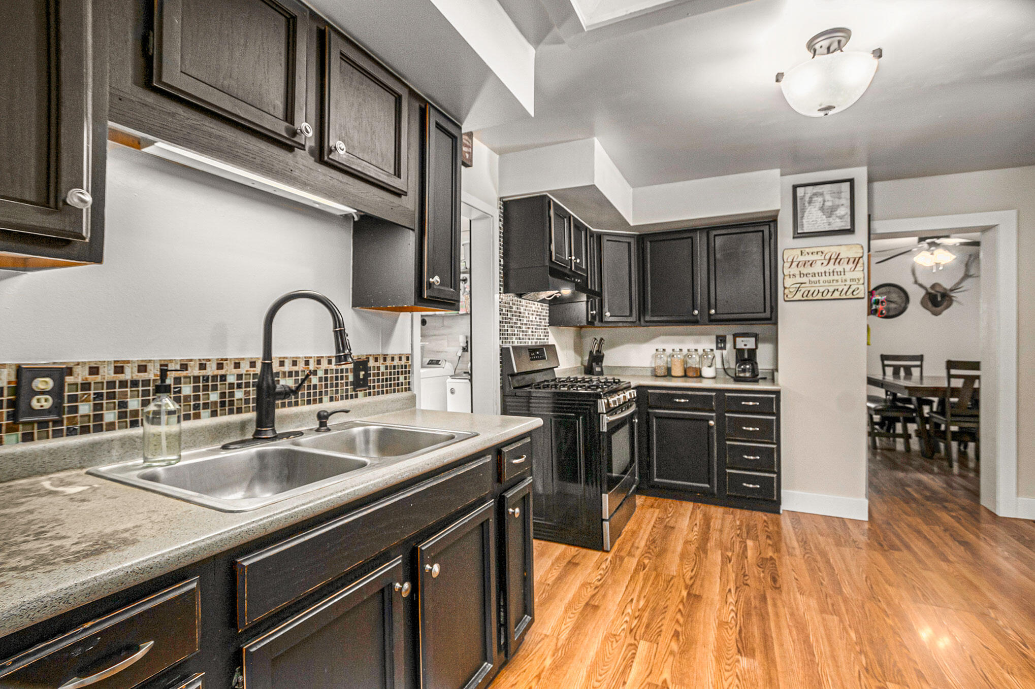 kitchen from primary room