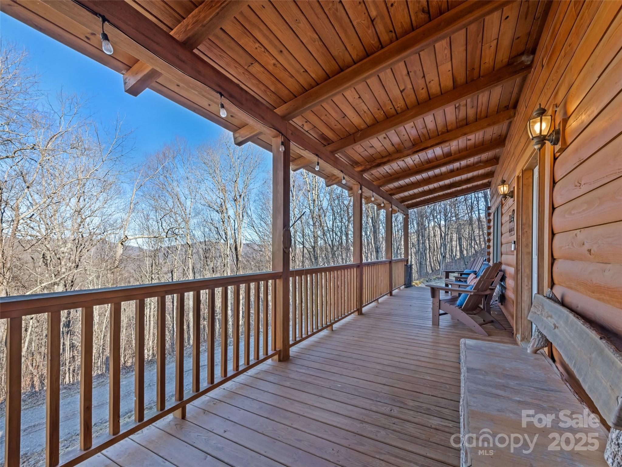 171 Sharons Bluff Franklin, NC 28734 - Photo 10 of 42 a view of outdoor space with wooden floor and outdoor seating