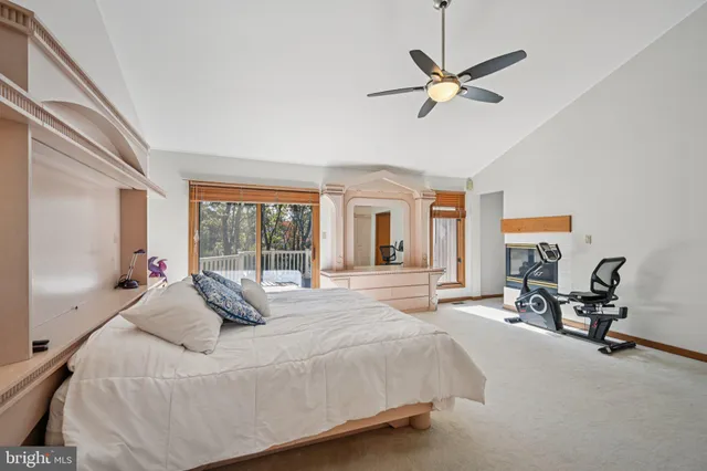 a view of small space with racks on the wall