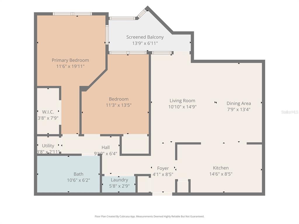 4221 West Spruce Street, Unit 2328 Tampa, FL 33607 - Photo 38 of 40 a picture of a floor plan