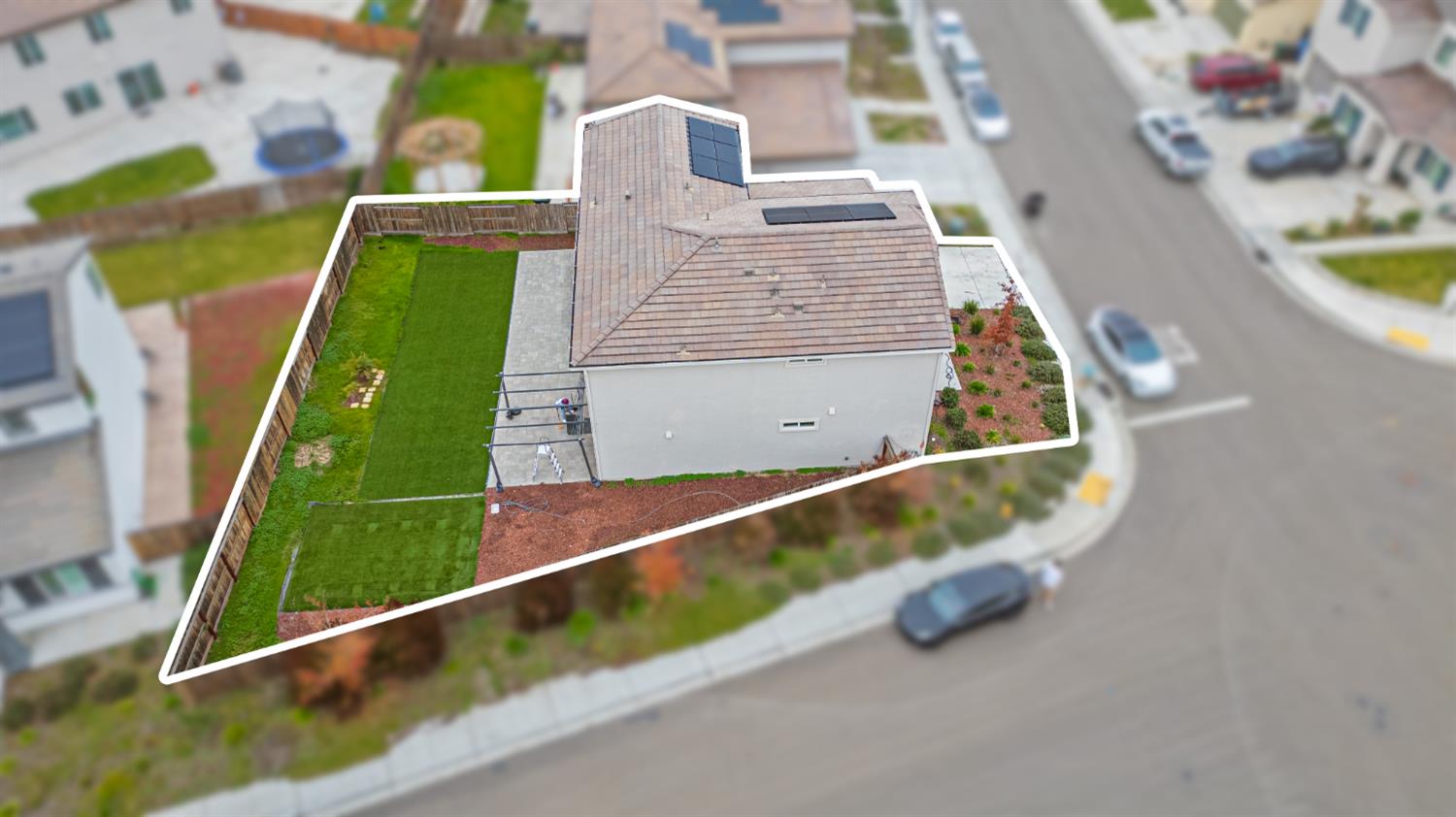 3095 Tower Street Manteca, CA 95337 - Photo 36 of 40 a view of swimming pool with a garden