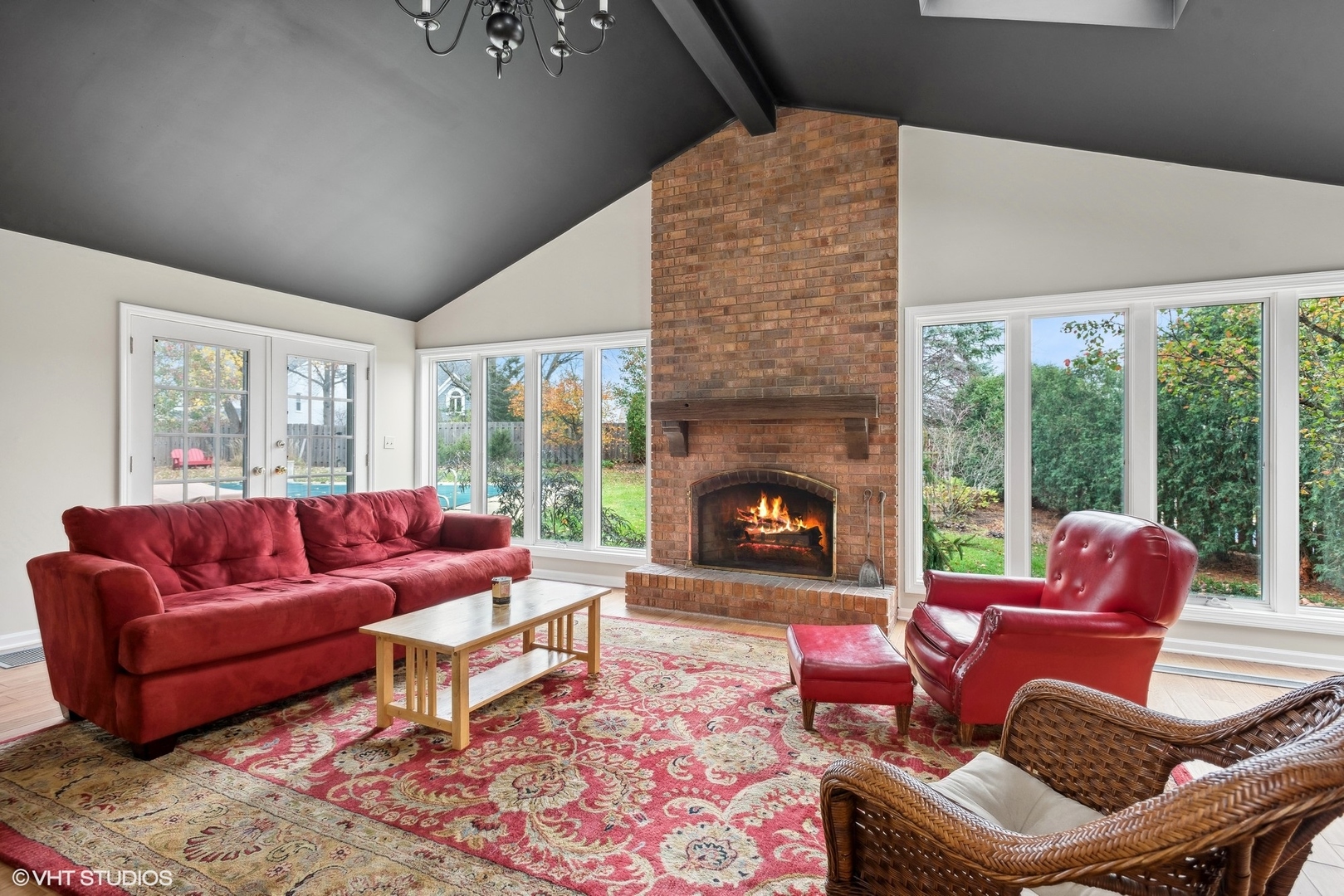 N543 Herrick Drive Wheaton, IL 60187 - Photo 15 of 37 a living room with furniture and a fireplace