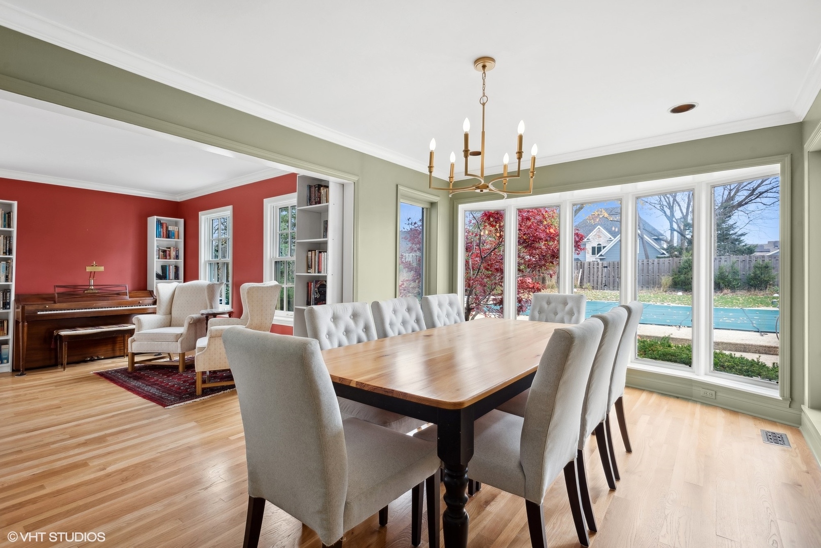N543 Herrick Drive Wheaton, IL 60187 - Photo 8 of 37 a view of a dining room with furniture window and wooden floor