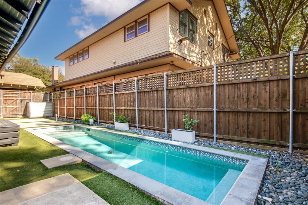 723 Skillman Street Dallas, TX 75214 - Photo 2 of 23 View of pool with a fenced backyard and a patio area