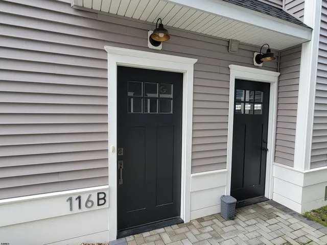 a view of a door of a house