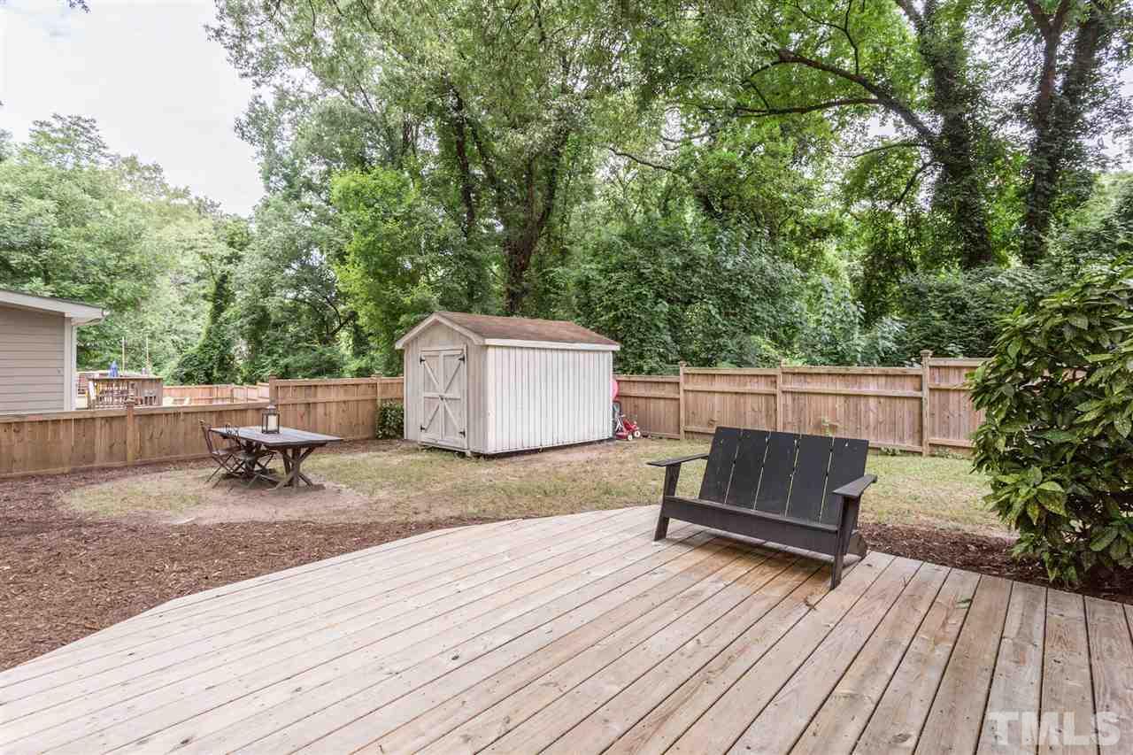 2818 Fowler Avenue Raleigh, NC 27607 - Photo 23 of 25 a backyard of a house with seating space