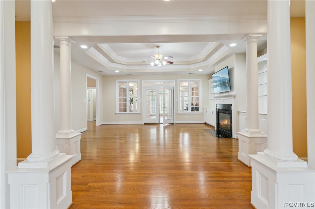 4035 Powhatan Secondary Williamsburg, VA 23188 - Photo 13 of 50 a view of an empty room with a fireplace and a window