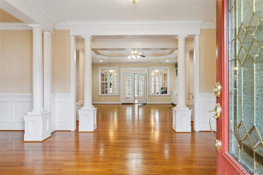 4035 Powhatan Secondary Williamsburg, VA 23188 - Photo 6 of 50 a view of an empty room with wooden floor and a window