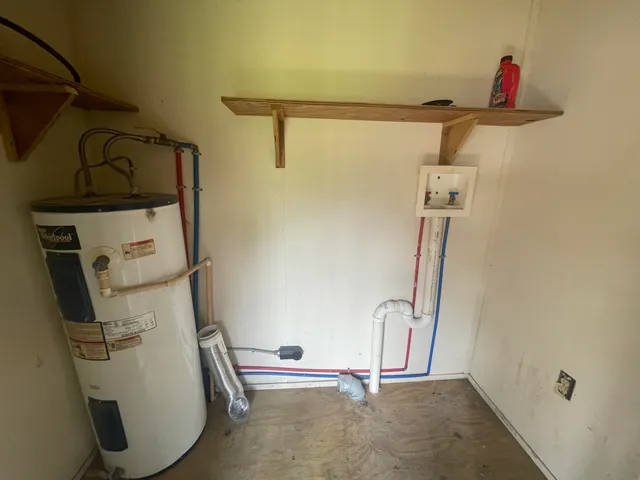 a bathroom with a sink and a shower