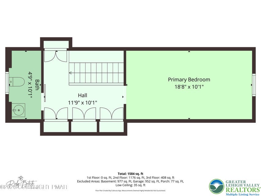 1207 Seese Hill Road Canadensis, PA 18325 - Photo 48 of 49 Detailed architectural layout showcasing the upper level floor plan configuration.