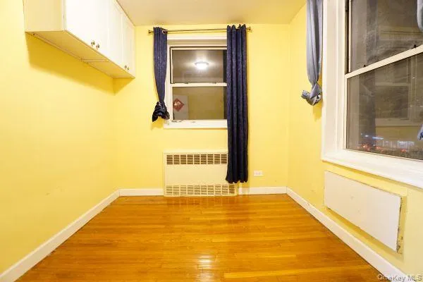 a view of a bathroom with a tub