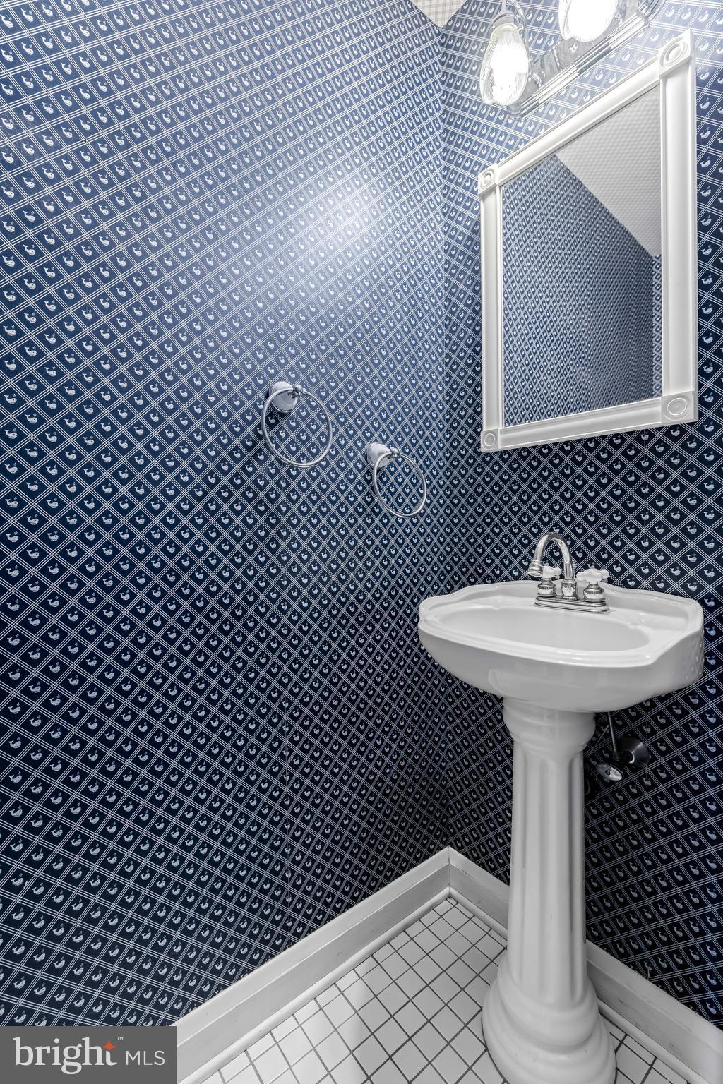 1607 Ruxton Road Towson, MD 21204 - Photo 17 of 46 a bathroom with a sink toilet and mirror