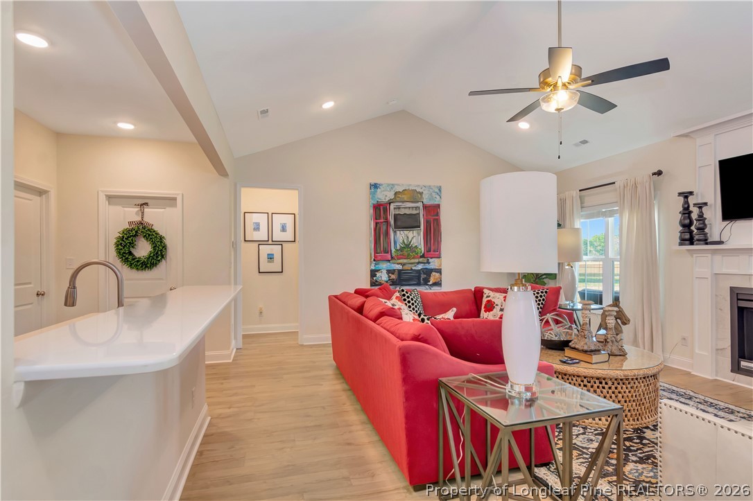 570 Old Tower Road Lumberton, NC 28360 - Photo 13 of 32 a living room with furniture and kitchen view