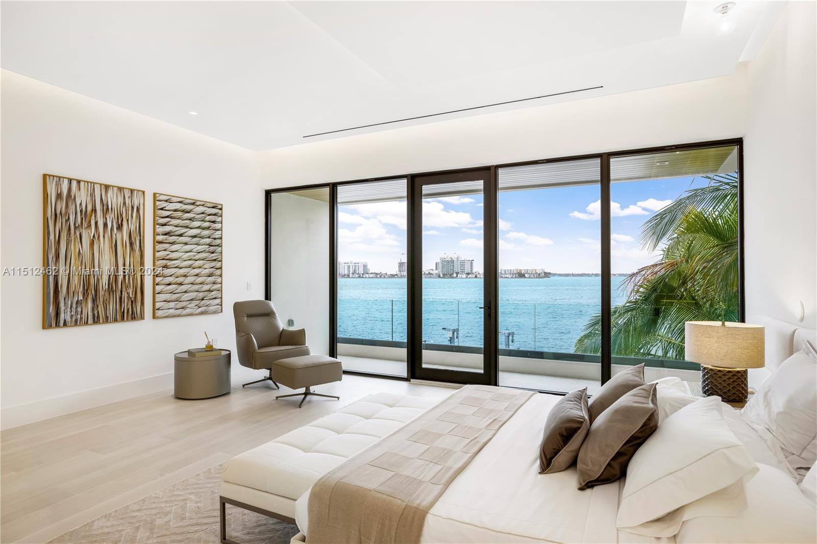 Normandy Shores Miami Beach, FL 33141 - Photo 35 of 47 a bedroom with a bed and a large window