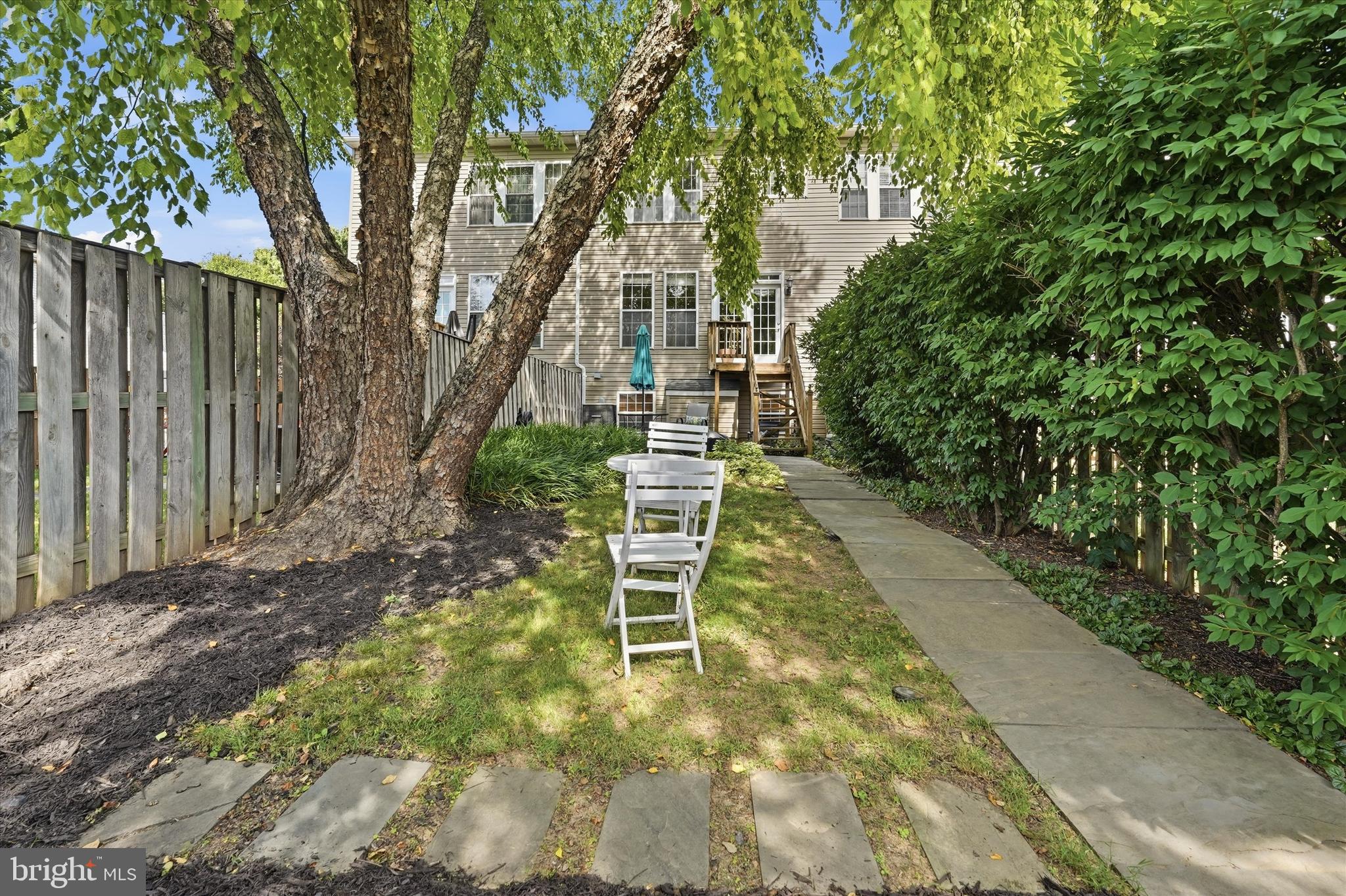 1721 Algonquin Road Frederick, MD 21701 - Photo 40 of 51 Fenced Backyard with Patio - Walkway to Parking