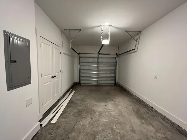 a view of a garage