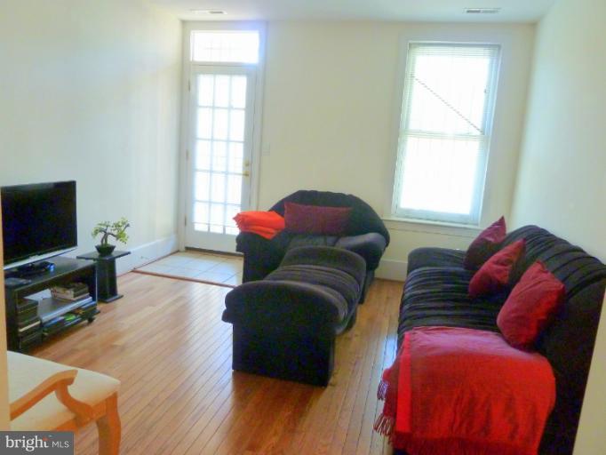 1260 Columbia Road Northwest Washington, DC 20009 - Photo 12 of 19 a living room with furniture and a flat screen tv
