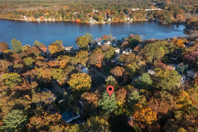 an aerial view of a houses