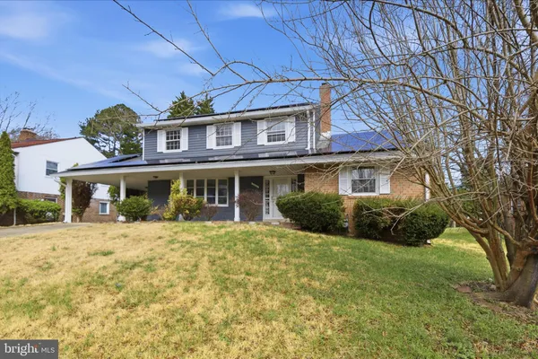 a view of a house with a patio