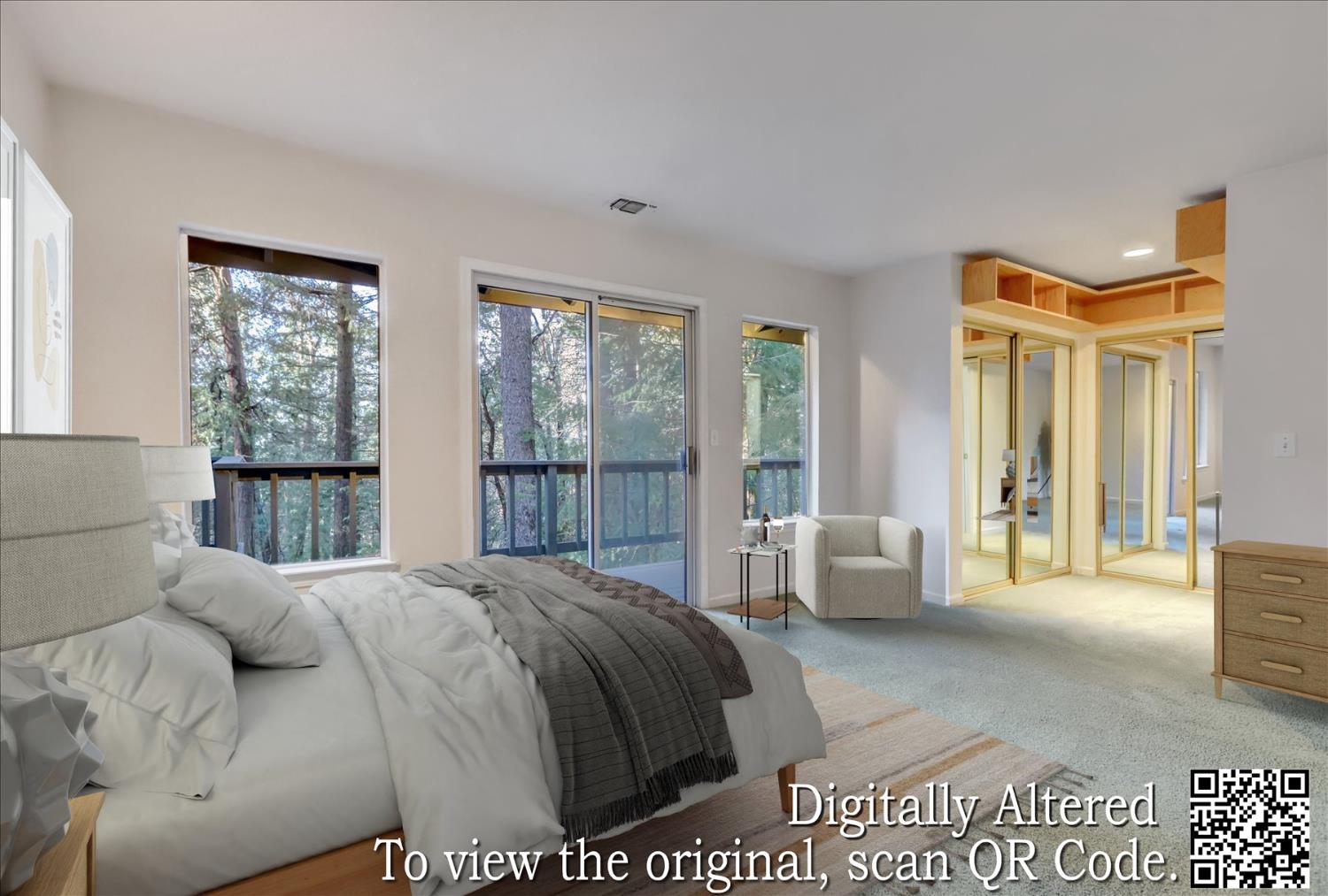 12593 Red Dog Road Nevada City, CA 95959 - Photo 22 of 55 Primary bedroom with slider to deck