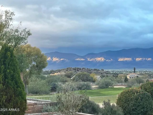 a view of a city with sunset view