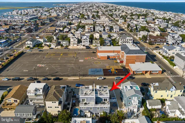 an aerial view of a city