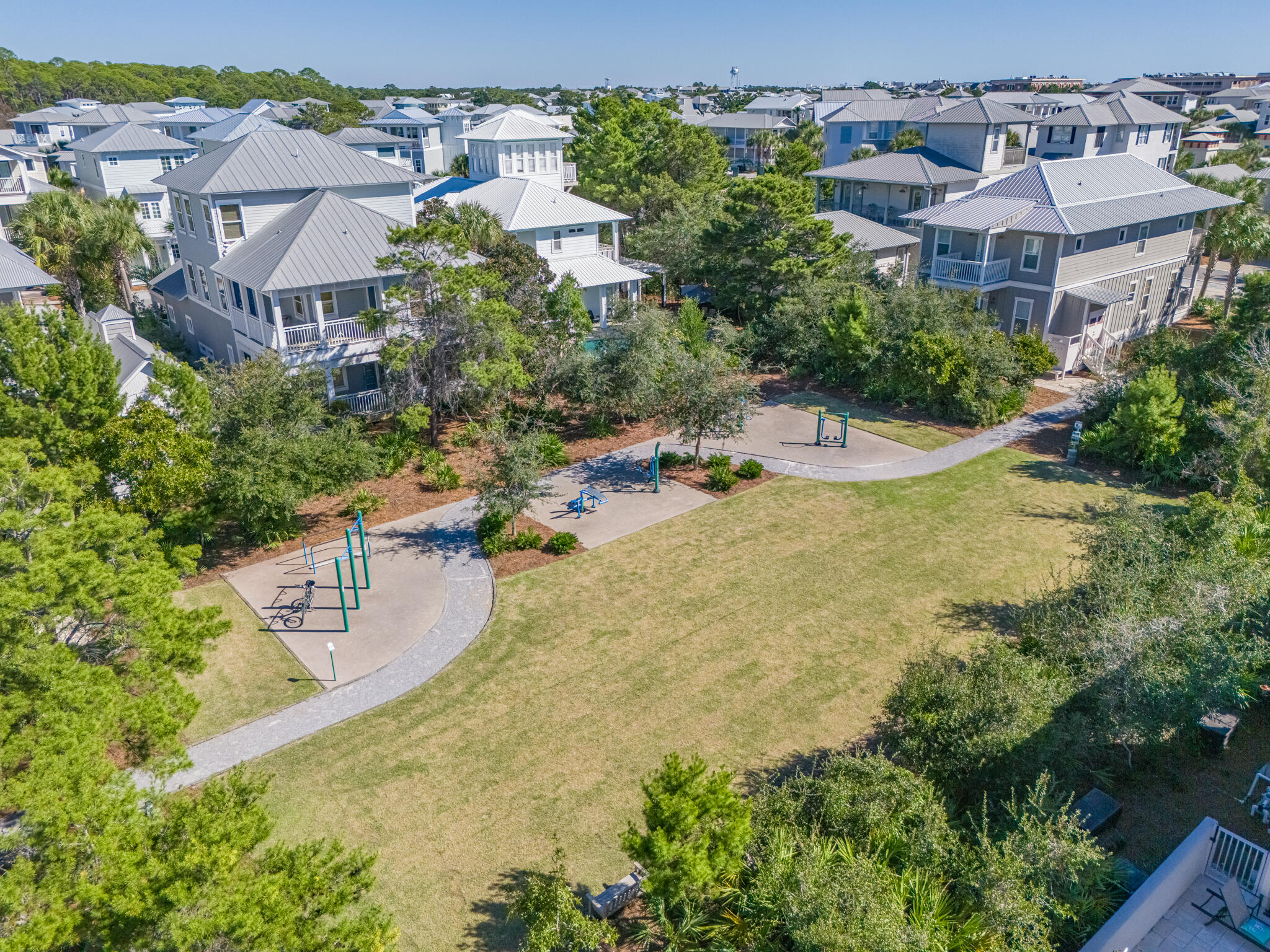 342 Beach Bike Way Inlet Beach Inlet Beach, FL 32461 - Photo 73 of 77 an aerial view of residential house with outdoor space and swimming pool