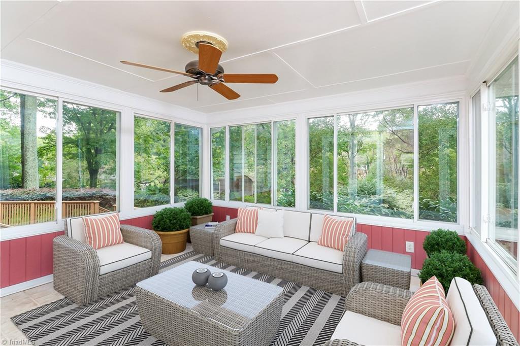 3789 Kirklees Road Winston-Salem, NC 27104 - Photo 22 of 25 Sunroom overlooking lovely backyard