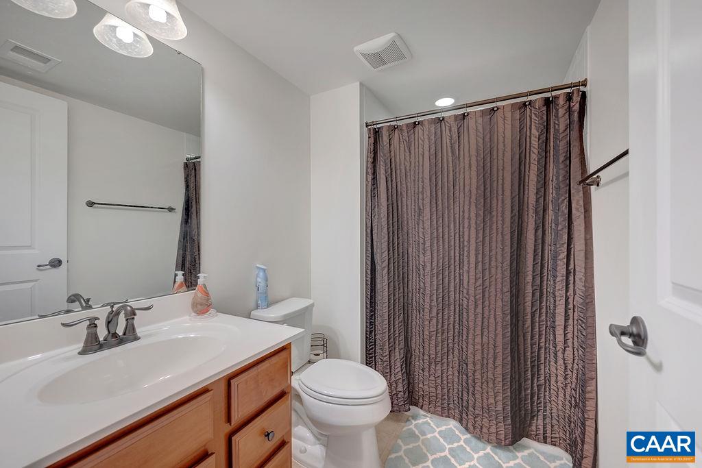 2346 Jersey Pine Ridge Charlottesville, VA 22911 - Photo 40 of 45 a bathroom with a sink a toilet a mirror and shower curtain
