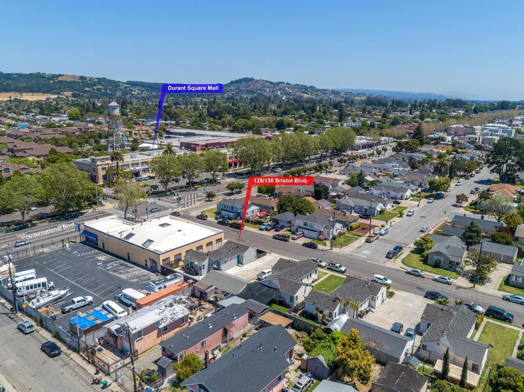 128 Bristol Boulevard San Leandro, CA 94577 - Photo 26 of 32 an aerial view of a city with lots of residential buildings