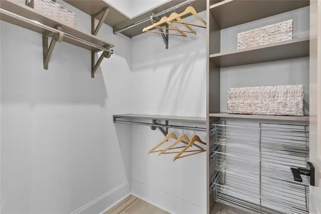 a view of a walk in closet