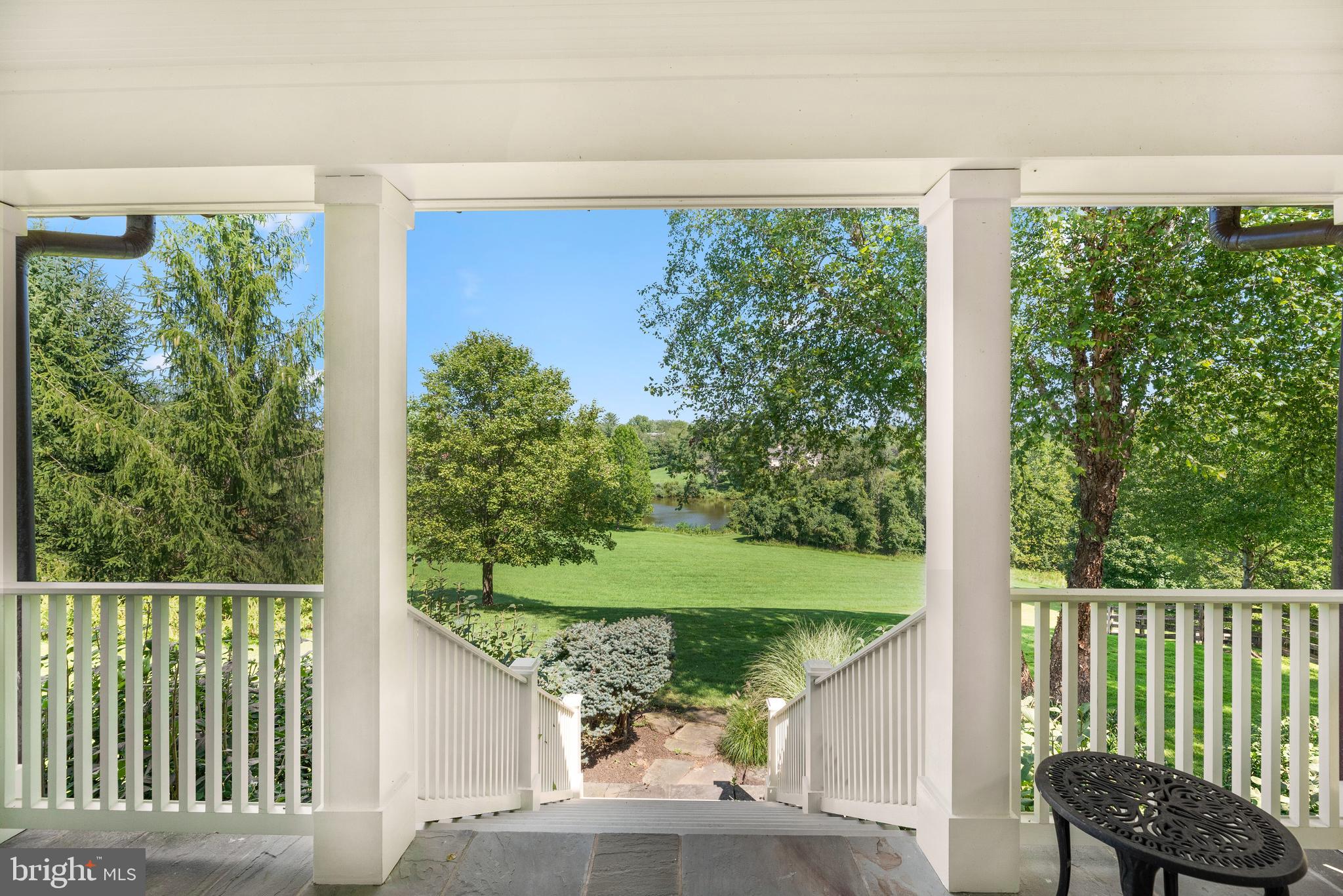 10818 Red Barn Lane Potomac, MD 20854 - Photo 47 of 141 Covered Terrace with Pond Views