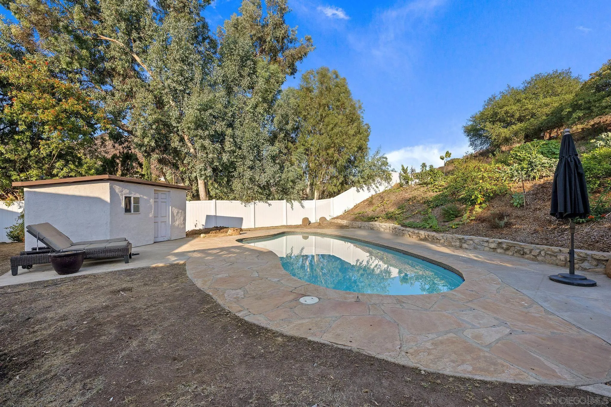 14433 Range Park Road Poway, CA 92064 - Photo 36 of 46 a backyard of a house with yard and outdoor seating