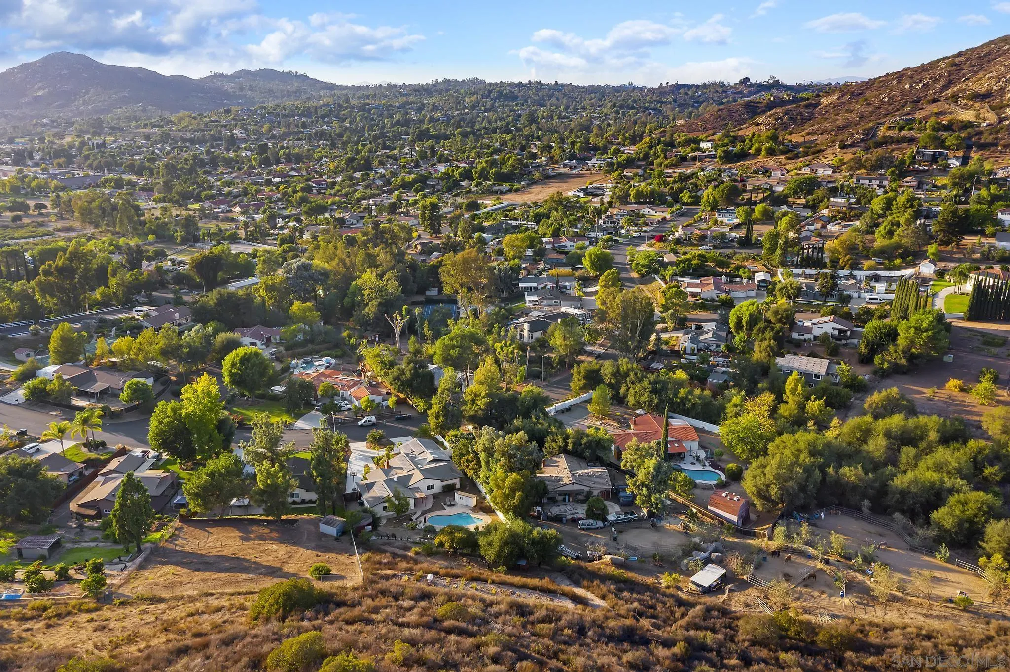 14433 Range Park Road Poway, CA 92064 - Photo 44 of 46 a view of a city with mountains in the background