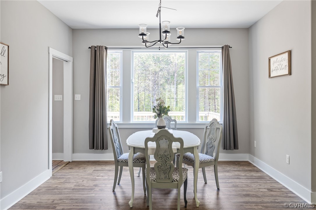 3925 Old Ridge Road Farmville, VA 23901 - Photo 13 of 50 a view of a dining room with furniture window and wooden floor