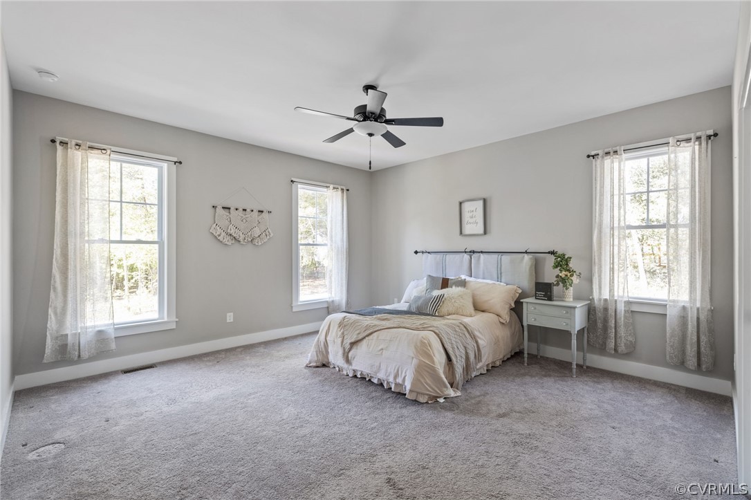 3925 Old Ridge Road Farmville, VA 23901 - Photo 24 of 50 a spacious bedroom with a bed and a window