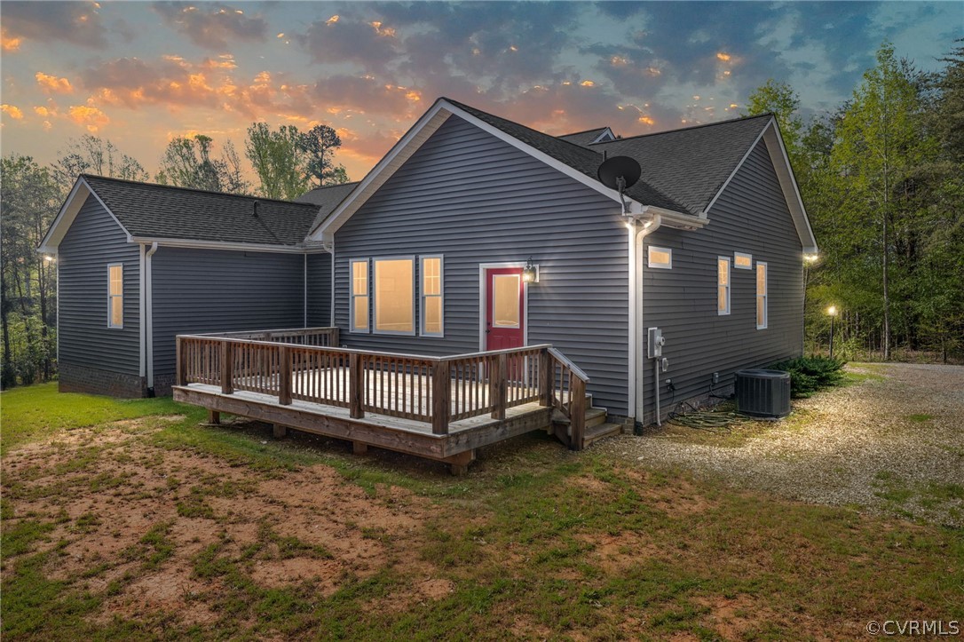 3925 Old Ridge Road Farmville, VA 23901 - Photo 38 of 50 a view of a house with a yard and deck