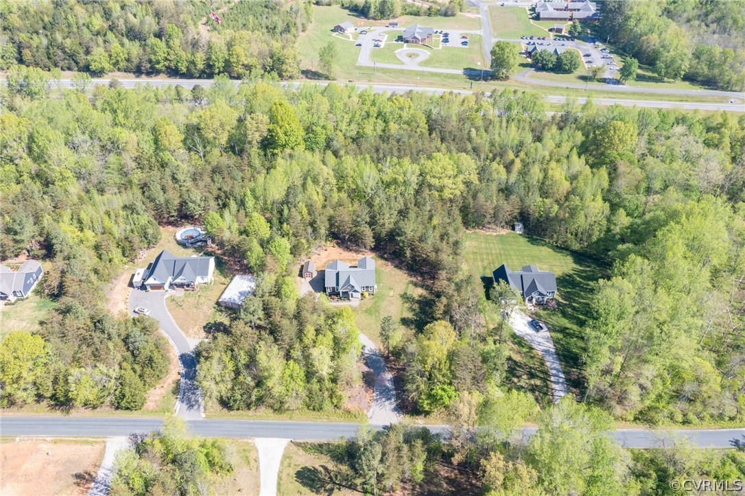 3925 Old Ridge Road Farmville, VA 23901 - Photo 48 of 50 a aerial view of residential houses with outdoor space and swimming pool